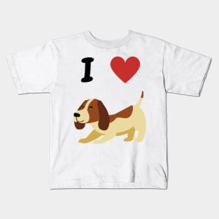 I love my dog Kids T-Shirt